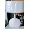 Lampara blanca ovalada